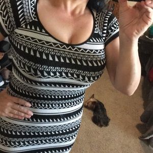 Black n White Sexy Dress